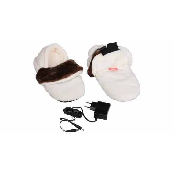 Thermo slippers papuci incalziti, alb