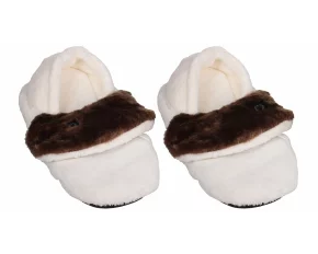 Thermo slippers papuci incalziti, alb