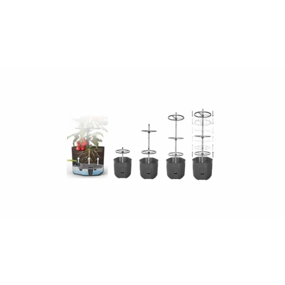 Ghiveci pentru cresterea rosiilor Tomato 29 cm, antracit