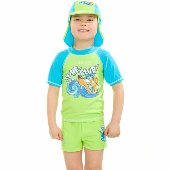 Tricou cu protectie UV Surf Club rosu