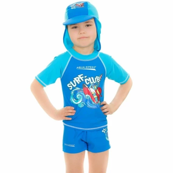 Tricou cu protectie UV Surf Club rosu