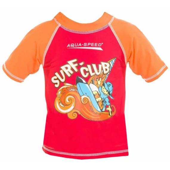 Tricou cu protectie UV Surf Club rosu