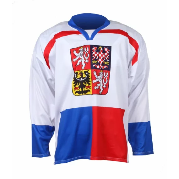 Tricou hochei CZ Nagano 1998, alb