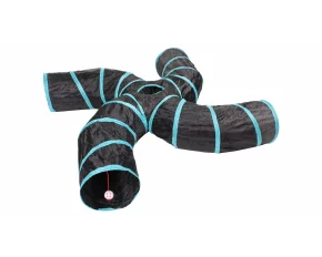 Tunel de agilitate  S Four-way negru-albastru