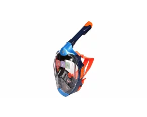 Masca de snorkeling Aqua-Speed Veifa ZX, albastru-portocaliu
