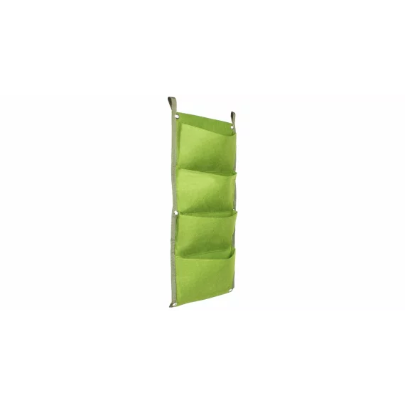 Vertical Grow Bag 4 sac de plantare pentru perete, verde