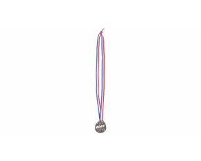 Winner Silver children&#039;s medal with ribbon
