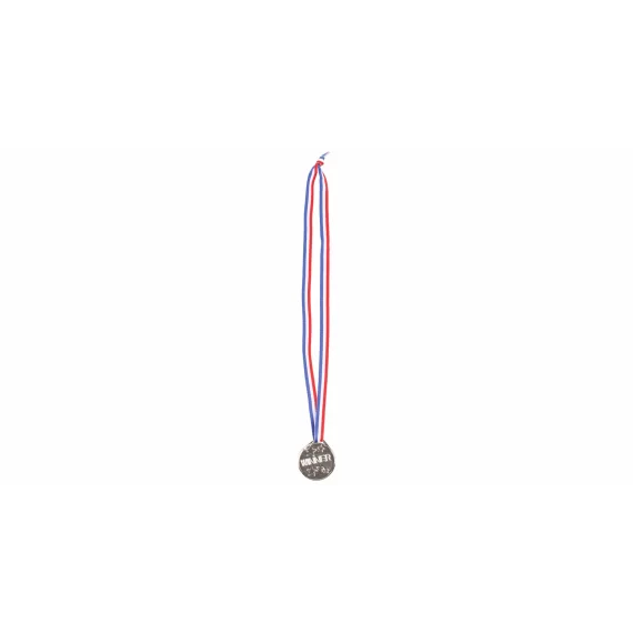 Winner Silver children&#039;s medal with ribbon