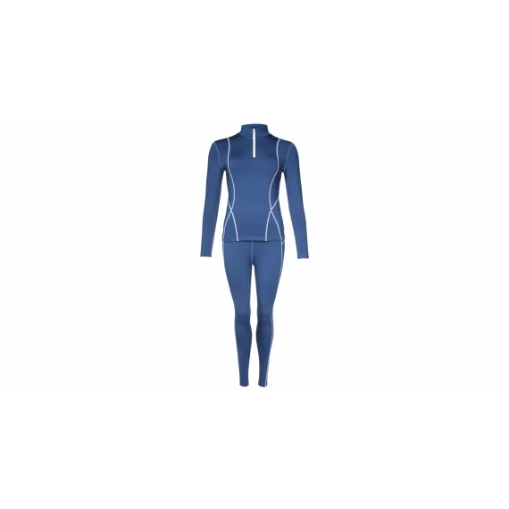 Women Warm lenjerie de corp termica pentru femei, albastru