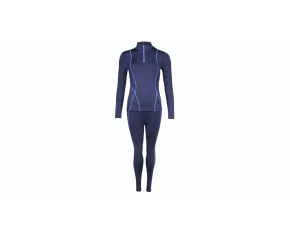 Women Warm lenjerie de corp termica pentru femei, albastru marin