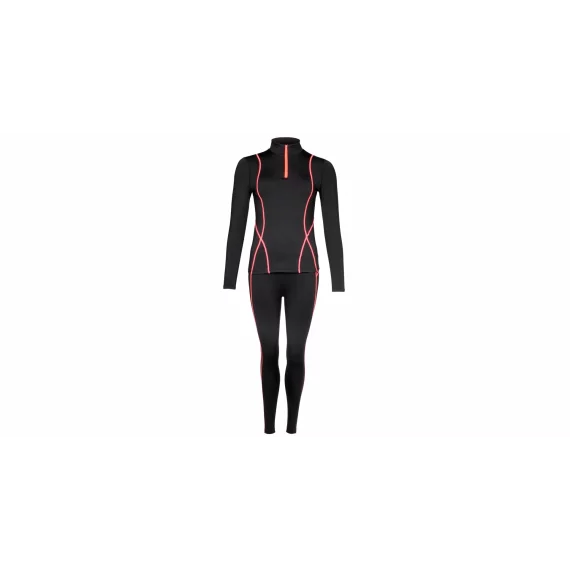Women Warm lenjerie de corp termica pentru femei, negru