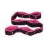 Yoga 8 Cell stretching banda de intindere, negru-roz