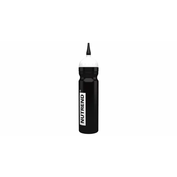 Sticla sport Bidon cu pai 1000 ml negru