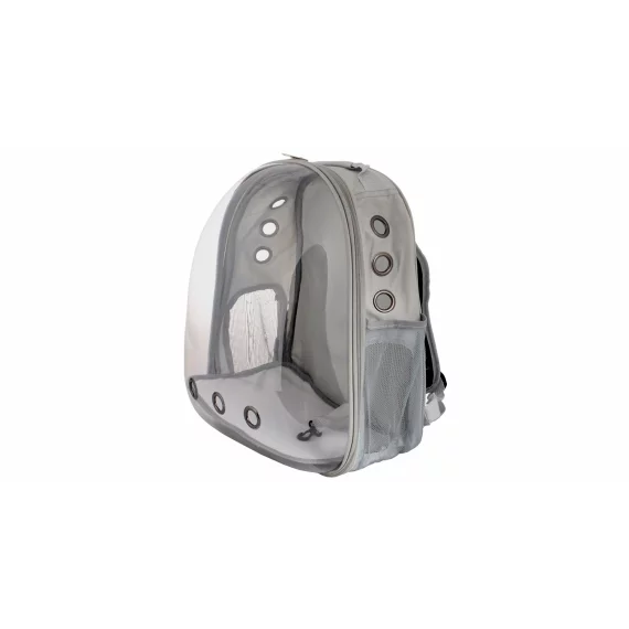 Petbag Rucsac transparent pentru animale de companie , gri