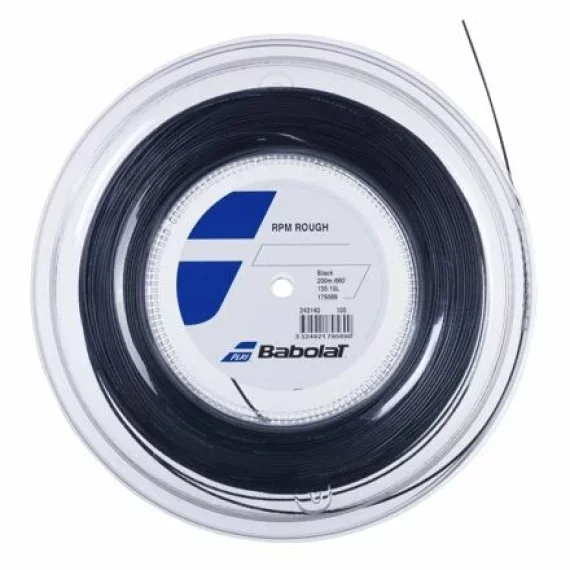 Racordaj tenis RPM Rough 200 m negru