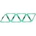 Set agilitate Triangle Ring, verde