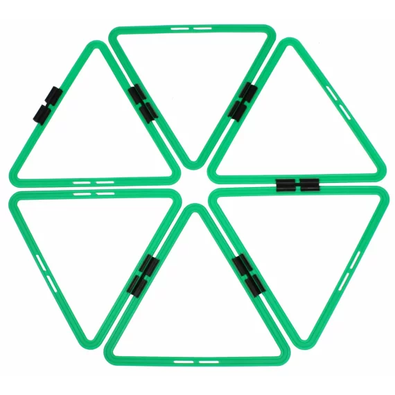 Set agilitate Triangle Ring, verde