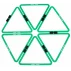 Set agilitate Triangle Ring, verde