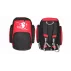 Rucsac pentru clapari si casca Skiboot Bag, negru-rosu