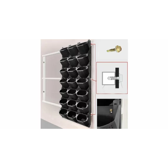 Decor wall plastic flower pot