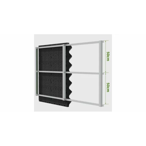 Decor wall plastic flower pot