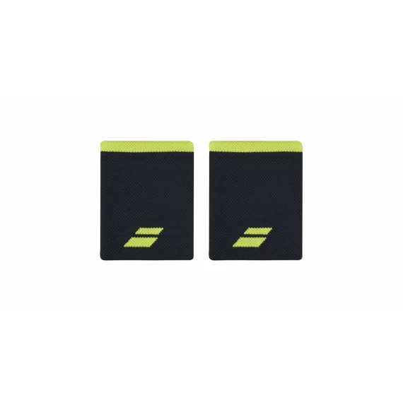 Manseta Babolat Logo Jumbo Wristbands 2024, gri-galben