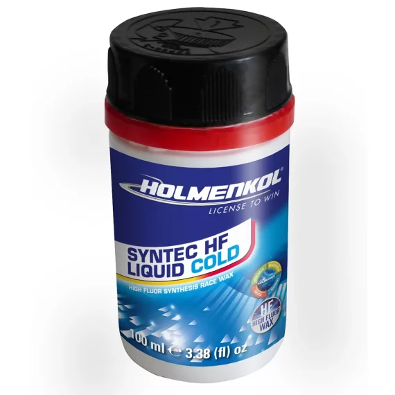 Ceara acceleratoare de cursa, Holmenkol Syntec Speed Liquid COLD HF, temperatura zapada -12 si -20 grade C, 100ml