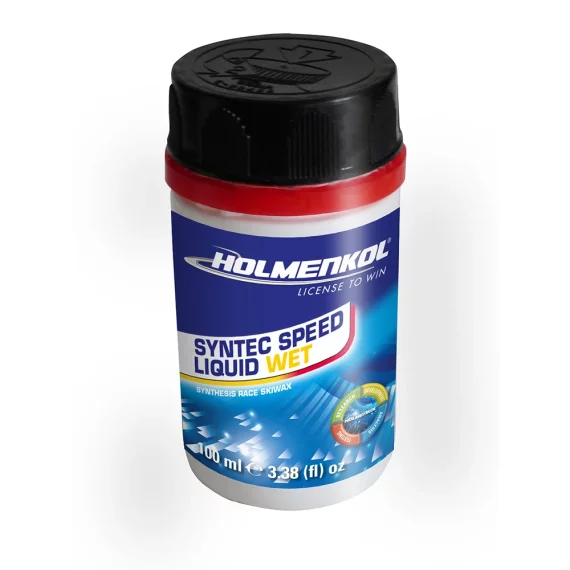 Ceara acceleratoare de cursa, Holmenkol Syntec Speed Liquid WET HF, temperatura zapada 0 si -6 grade C, 100ml