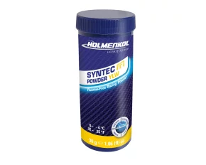 Ceara de cursa fara fluor, Holmenkol Syntec FF1 Powder YLW, temperatura zapada 0 si -4 grade C, 30g
