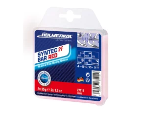 Ceara de cursa Holmenkol Syntec FF Bar RED, temperatura  zapada -4 si -10 grade C, 2x35g
