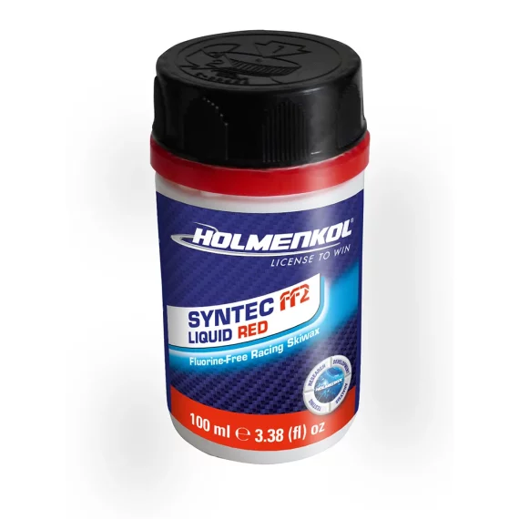 Ceara lichida de cursa, Holmenkol Syntec FF2 Liquid RED, temperatura zapada -6 si -12 grade C, 100 ml