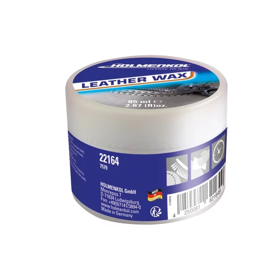 Ceara pentru intretinere incaltaminte din piele, Holmenkol Leather Wax, 85 ml