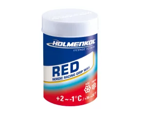 Ceara schi fond Holmenkol Grip RED, 45g, temperatura intre +2° si -1°C