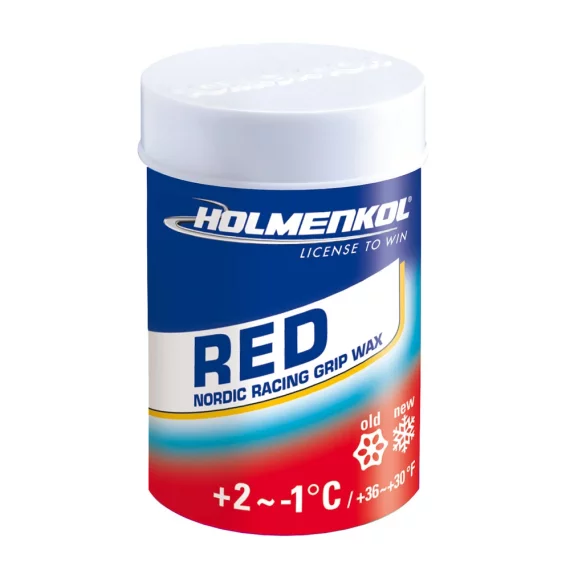 Ceara schi fond Holmenkol Grip RED, 45g, temperatura intre +2° si -1°C