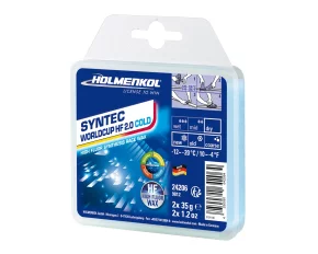 Ceara solida de cursa, Holmenkol Syntec WorldCup HF 2.0 COLD, temperatura zapada -12 si -20 grade C, 2x 35g