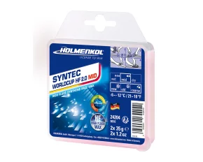 Ceara solida de cursa, Holmenkol Syntec WorldCup HF 2.0 MID, temperatura zapada -6 si -12 grade C, 2x 35g