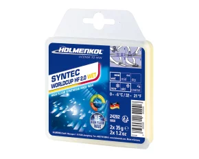 Ceara solida de cursa, Holmenkol Syntec WorldCup HF 2.0 WET, temperatura zapada 0 si -6 grade C, 2x 35g