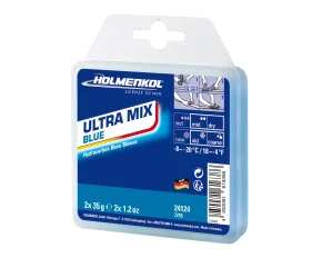 Ceara solida Holmenkol Ultramix BLUE, temperatura zapada -8 si -20 grade C, 2x 35g