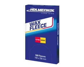 Material ajutator pentru aplicare ceara Holmenkol Wax Fleece, set 100 buc