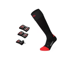 Set sosete incalzite Lenz, HEAT SOCK 4.1 TOE CAP cu acumulatori RCB 1200, negru