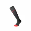 Set sosete incalzite Lenz, HEAT SOCK 5.1 TOE CAP Merino cu acumulatori RCB 1200 USB, gri/rosu