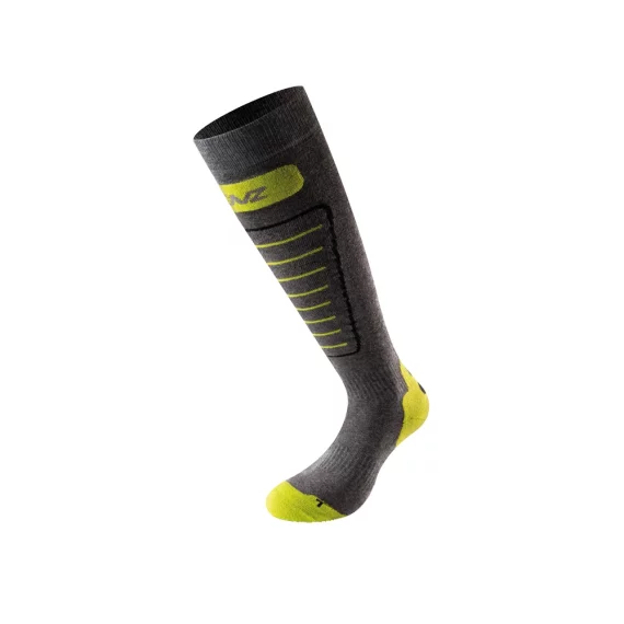 Sosete schi Lenz Skiing 1.0, gri/lime