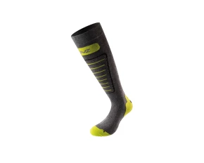 Sosete schi Lenz Skiing 1.0, gri/lime