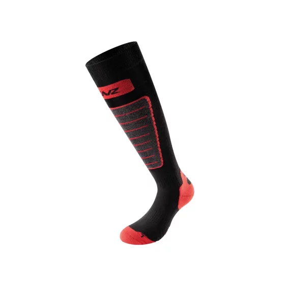 Sosete schi Lenz Skiing 1.0, negru/rosu