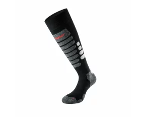 Sosete schi Lenz Skiing 3.0 Merino, negru/gri
