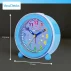 Ceas analog silentios de masa pentru copii, VeraClocks Children, pentru invatare ceas, iluminat, alarma, inaltime 11,5 cm, culoare albastru