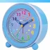 Ceas analog silentios de masa pentru copii, VeraClocks Children, pentru invatare ceas, iluminat, alarma, inaltime 11,5 cm, culoare albastru