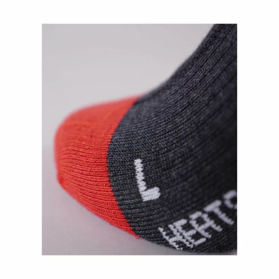 Set sosete incalzite Lenz, HEAT SOCK 5.1 TOE CAP Merino cu acumulatori RCB 1200 USB, gri/rosu