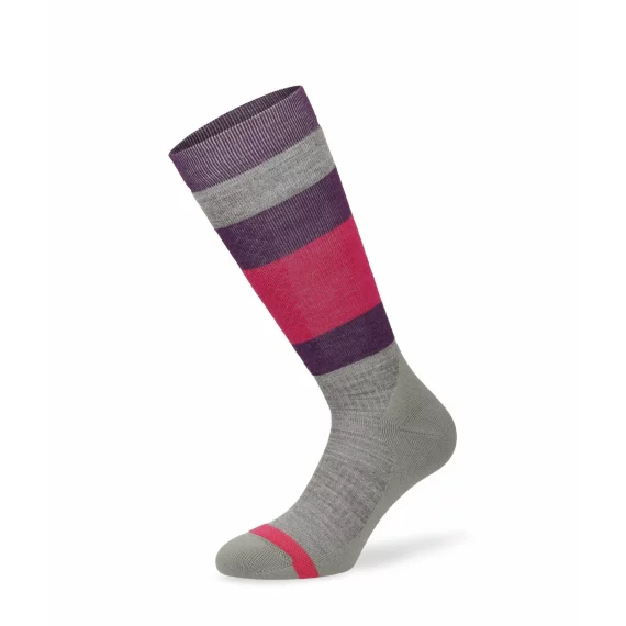 Sosete schi pentru copii, Lenz Merino Winter Kids 1, gri