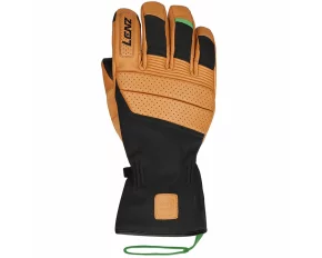 Manusi schi din piele, pentru barbati, Lenz Think About Ski Glove, maro-negru